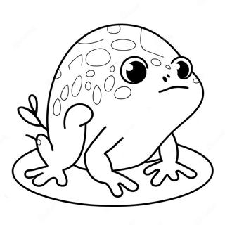 Page à colorier Grenouille Squishmallow | Page de coloriage Grenouille Squishmallow