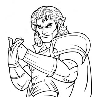 Page à colorier de Dio | Page de coloriage Dio