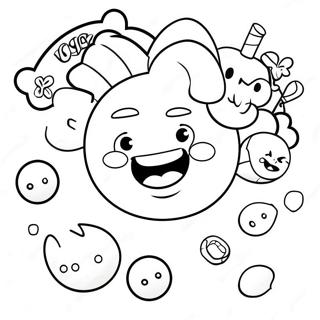 Page à colorier du logo Candy Crush | Page de coloriage Candy Crush