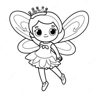 Page à colorier de la fée Pinkalicious étincelante | Page de coloriage Pinkalicious