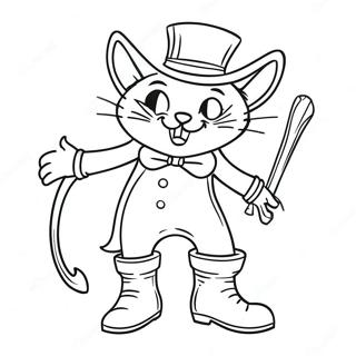 Page à colorier Mort Puss in Boots | Page de coloriage Mort Chat Botté