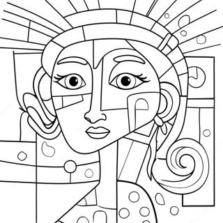 Cubisme Coloriages