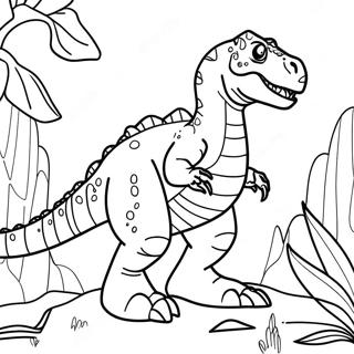 Page à colorier d'Indominus Rex | Page de coloriage Indominus Rex