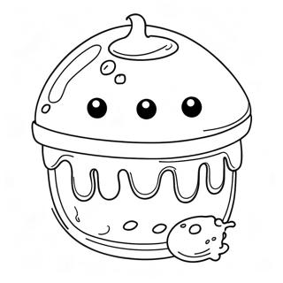 Page à colorier de slime | Page de coloriage Slime