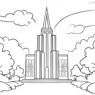 Page à colorier du temple LDS | Page de coloriage Pages de Mormon