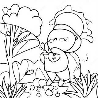 Page à colorier de février | Page de coloriage Février