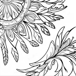 Page à colorier de plume | Page de coloriage Plume