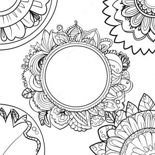 Page à colorier cercle | Page de coloriage Cercle