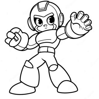 Page à colorier de MegaMan | Page de coloriage MegaMan