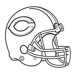 Page à colorier Logo des Chicago Bears | Page de coloriage Ours de Chicago