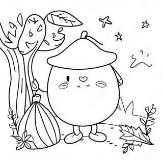 Page à colorier de calendrier saisonnier amusant | Page de coloriage Calendrier