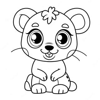 Page à colorier Beanie Boo | Page de coloriage Beanie Boo