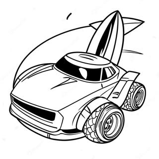 Page à colorier course de voitures Rocket League | Page de coloriage Rocket League