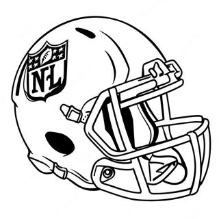 Page à colorier casque NFL | Page de coloriage Casque NFL