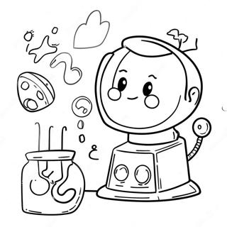 Page à colorier Expérience Scientifique de 4ème Année | Page de coloriage CM1