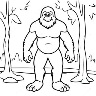 Page à colorier Bigfoot | Page de coloriage Sasquatch