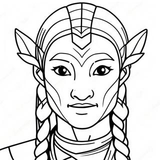 Page à colorier de personnage Avatar | Page de coloriage Avatar
