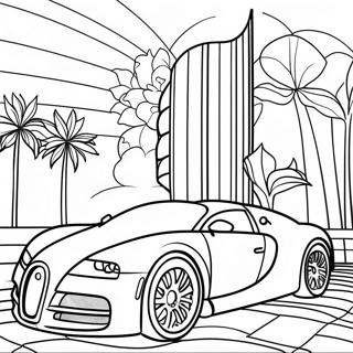 Page à colorier Bugatti | Page de coloriage Bugatti
