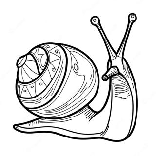 Page à colorier de limace | Page de coloriage Escargot