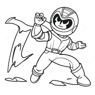 Page à colorier Kid Danger en action | Page de coloriage Henry Danger