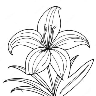 Page à colorier de fleur de lys | Page de coloriage Fleur de lys