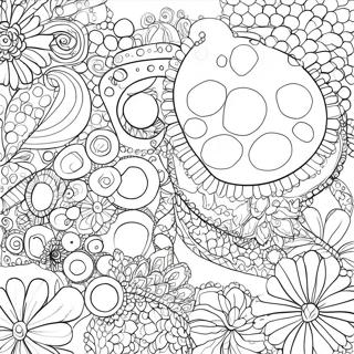Page à colorier Dot Arts | Page de coloriage Arts de points