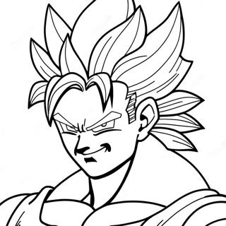 Page à colorier Gogeta Super Saiyan | Page de coloriage Gogeta