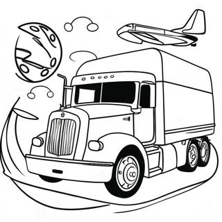 Page à colorier Transports | Page de coloriage Transport