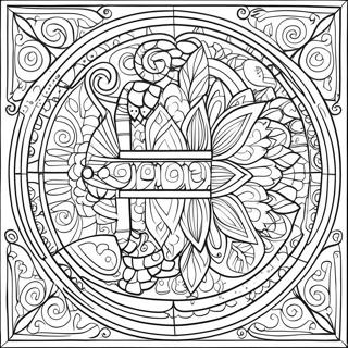 Page à colorier Mosaïque pour Enfants | Page de coloriage Mosaïque