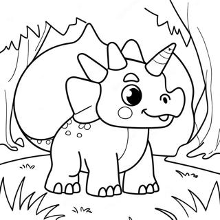 Tricératops Coloriages