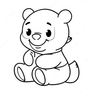 Page à colorier bébé Winnie l'Ourson | Page de coloriage Bébé Winnie l'Ourson