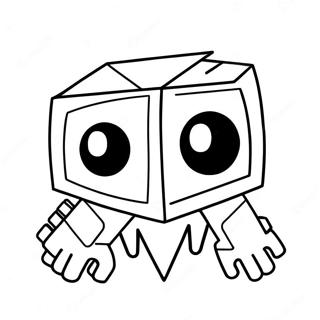 Page à colorier personnage de Geometry Dash | Page de coloriage Dash de Géométrie