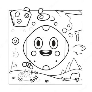 Page à colorier niveau coloré de Geometry Dash | Page de coloriage Dash de Géométrie