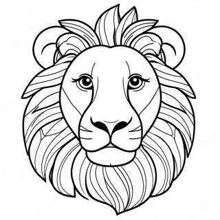 Page à colorier Leo le Lion | Page de coloriage Léo