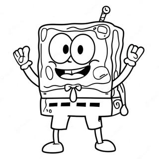 Page à colorier de SpongeBob SquarePants | Page de coloriage Bob l'éponge et Patrick