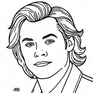 Page à colorier Harry Styles | Page de coloriage Harry Styles