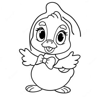 Page à colorier de Daisy Duck | Page de coloriage Daisy Duck