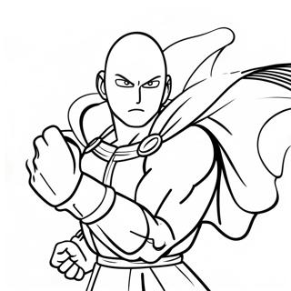 Page à colorier de One Punch Man | Page de coloriage One Punch Man