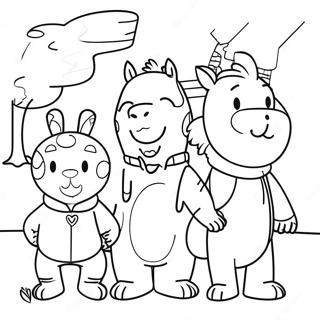 Page à colorier l'aventure d'Arthur et ses amis | Page de coloriage Arthur