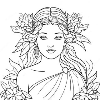 Déesse Coloriages