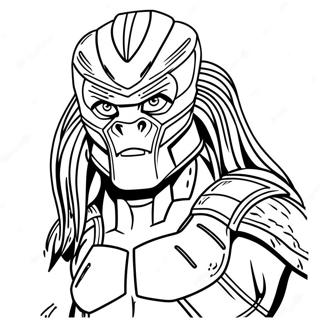Page à colorier de prédateur | Page de coloriage Prédateur