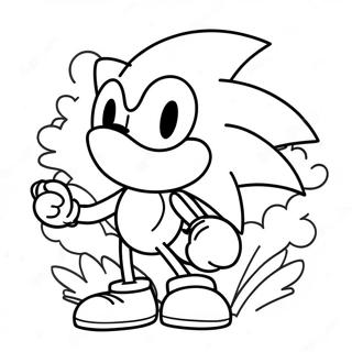 Page à colorier Sonic Mania | Page de coloriage Sonic Mania