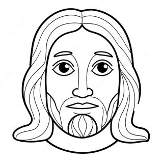 Page à colorier Jésus m'aime | Page de coloriage Jésus m'aime