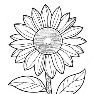 Page à colorier Tournesol Jaune | Page de coloriage Jaune