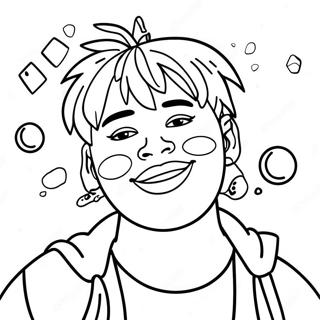 Page à colorier Juice WRLD | Page de coloriage Jus WRLD
