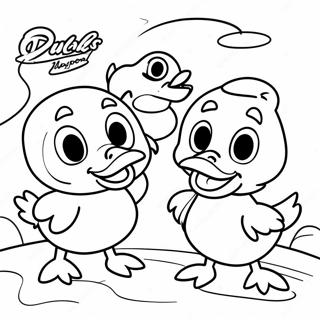 Page à colorier DuckTales | Page de coloriage Les canards