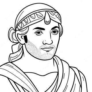 Page à colorier de Joseph | Page de coloriage Joseph