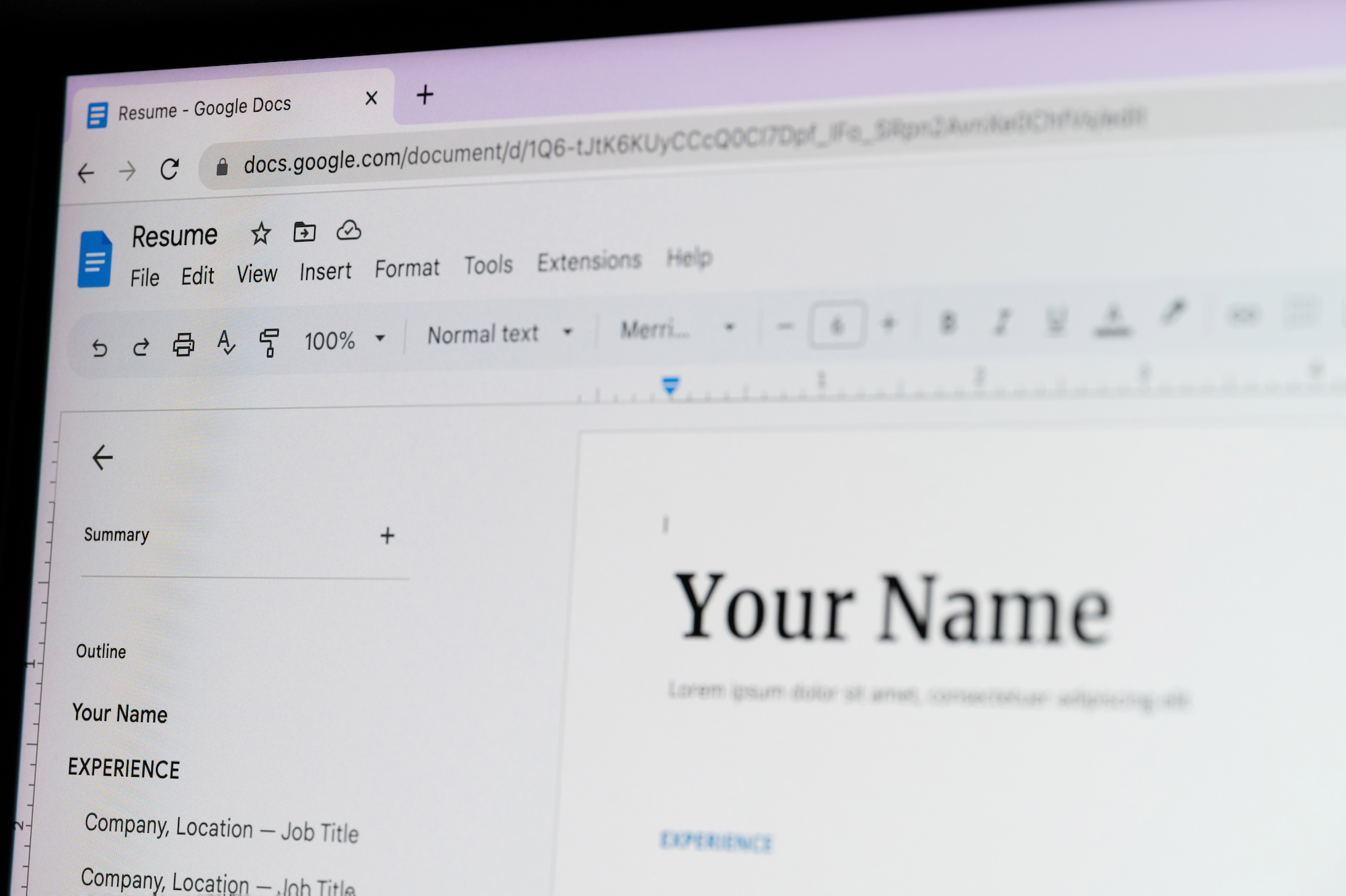 Comment supprimer la couleur d'arrière-plan du texte dans Google Docs