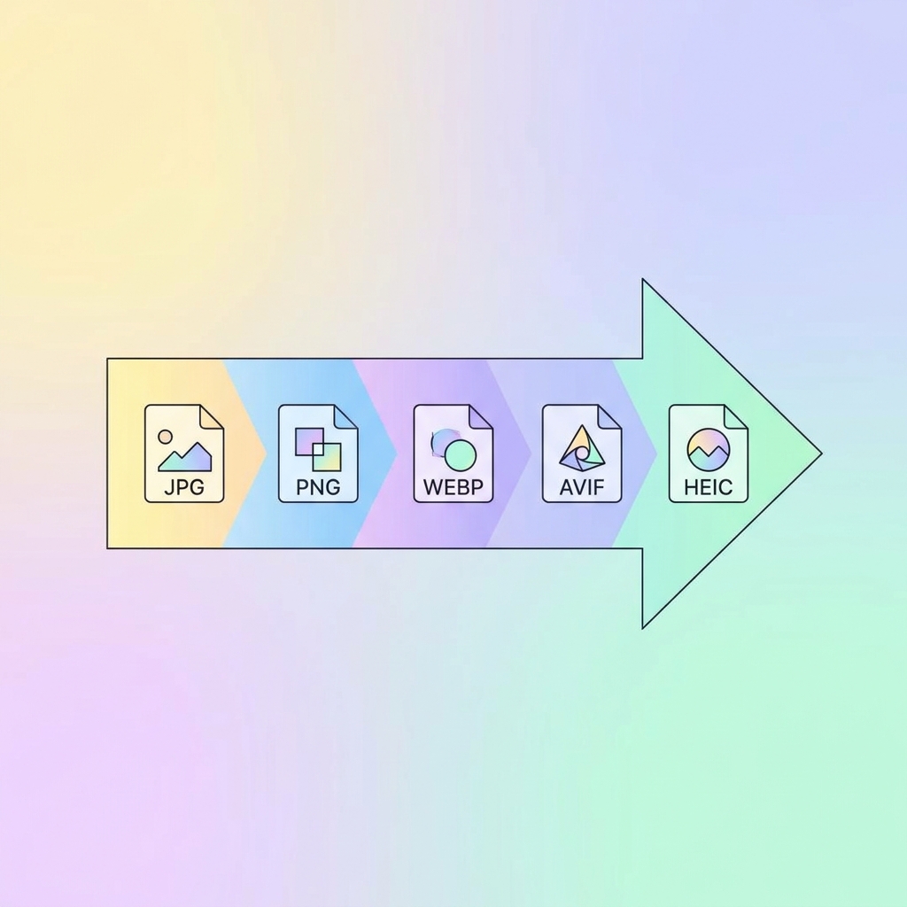 Conversion d'images illustration des outils