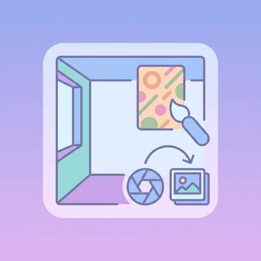 Aperçu de papier peint sur le mur — fonds d'écran editing tool